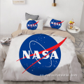 Juego de cama cepillado con impresión digital astronauta de la NASA